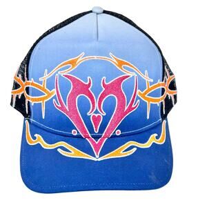 Vans Off The Wall LX Dayana Tribal Trucker Snapback Hat Cap Thorns Heart New